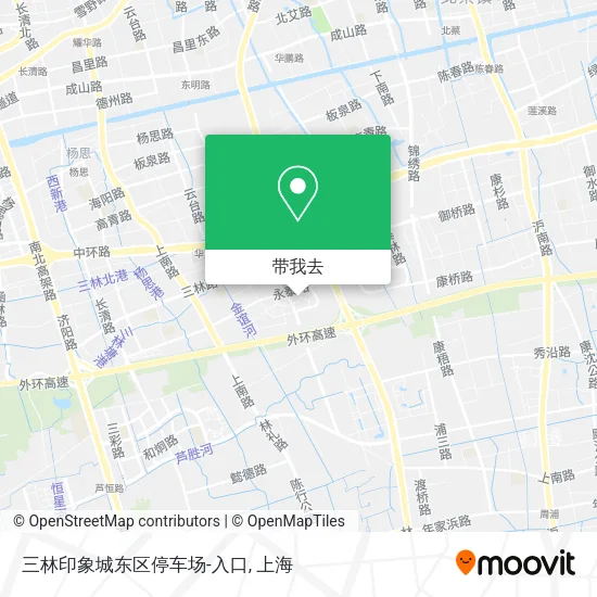三林印象城东区停车场-入口地图