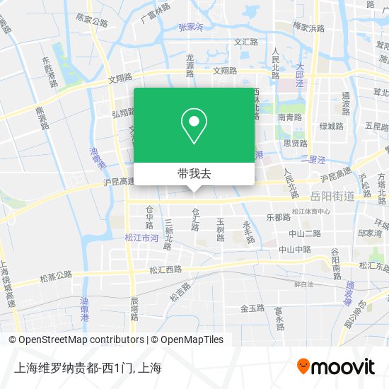 上海维罗纳贵都-西1门地图