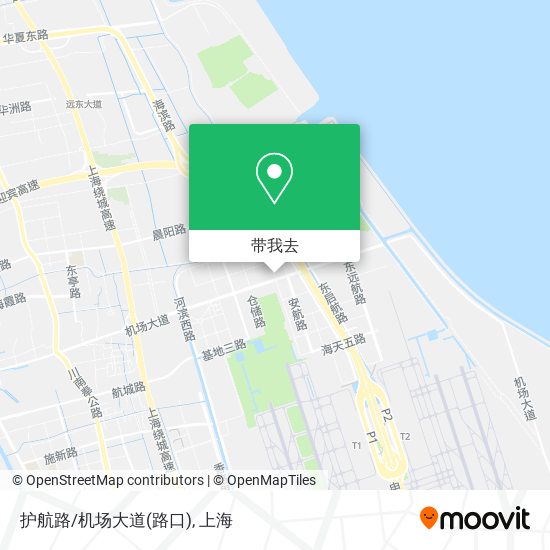 护航路/机场大道(路口)地图