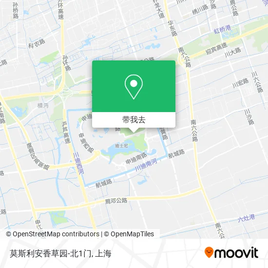 莫斯利安香草园-北1门地图