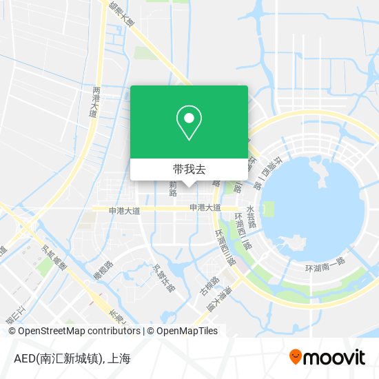 AED(南汇新城镇)地图