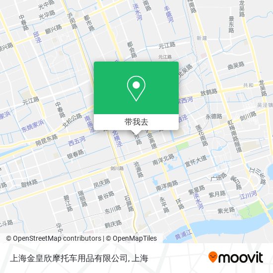 上海金皇欣摩托车用品有限公司地图