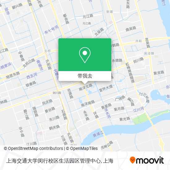 上海交通大学闵行校区生活园区管理中心地图