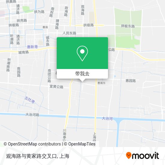 观海路与黄家路交叉口地图