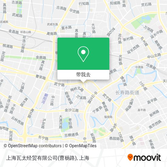 上海瓦太经贸有限公司(曹杨路)地图