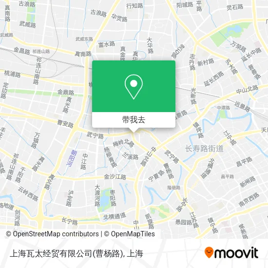 上海瓦太经贸有限公司(曹杨路)地图