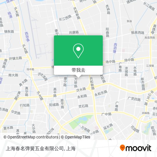 上海春名弹簧五金有限公司地图