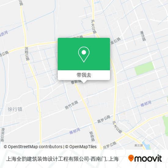 上海全韵建筑装饰设计工程有限公司-西南门地图