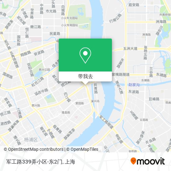 军工路339弄小区-东2门地图