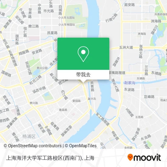 上海海洋大学军工路校区(西南门)地图