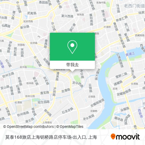 莫泰168旅店上海钥桥路店停车场-出入口地图