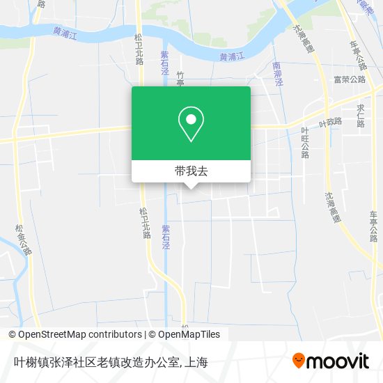 叶榭镇张泽社区老镇改造办公室地图