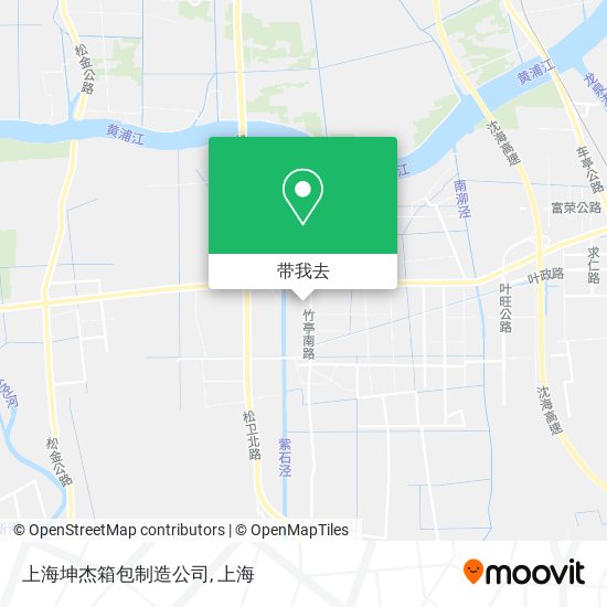 上海坤杰箱包制造公司地图