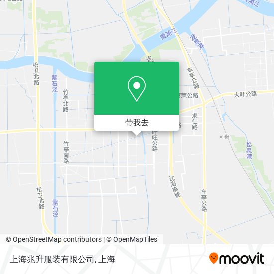 上海兆升服装有限公司地图