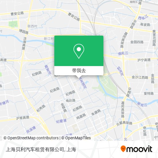 上海贝利汽车租赁有限公司地图