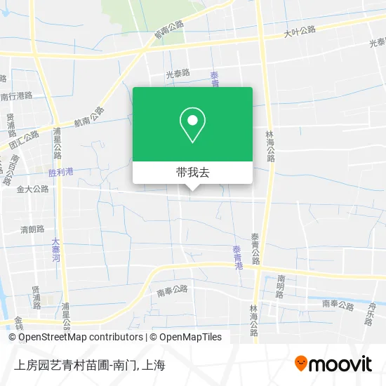 上房园艺青村苗圃-南门地图