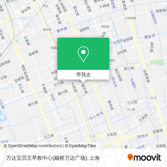 万达宝贝王早教中心(颛桥万达广场)地图
