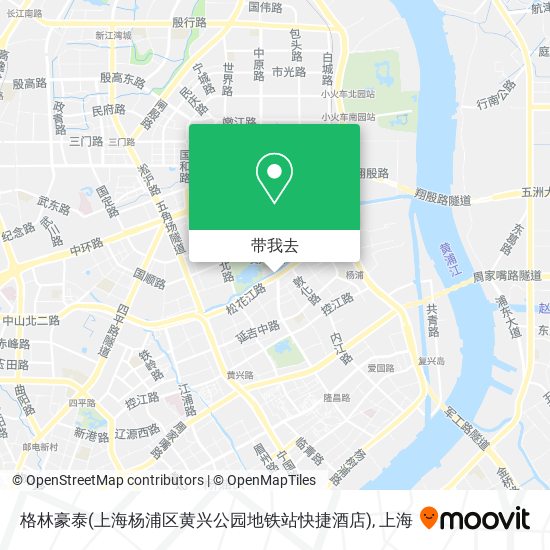 格林豪泰(上海杨浦区黄兴公园地铁站快捷酒店)地图