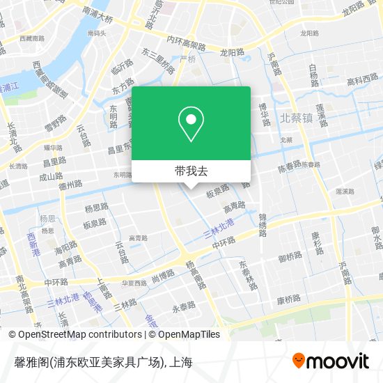 馨雅阁(浦东欧亚美家具广场)地图