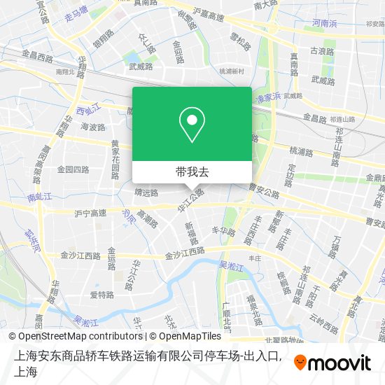 上海安东商品轿车铁路运输有限公司停车场-出入口地图