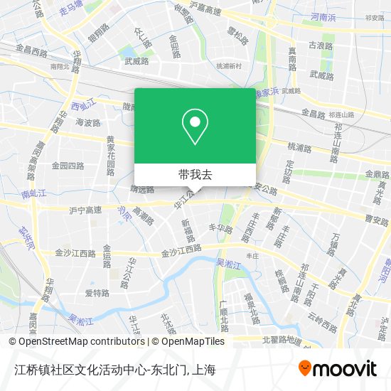 江桥镇社区文化活动中心-东北门地图