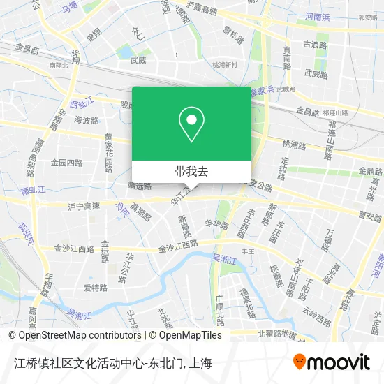 江桥镇社区文化活动中心-东北门地图