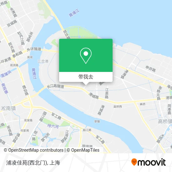 浦凌佳苑(西北门)地图