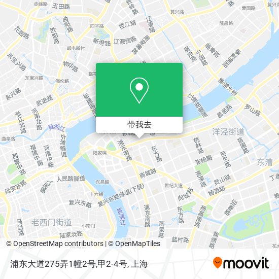 浦东大道275弄1幢2号,甲2-4号地图