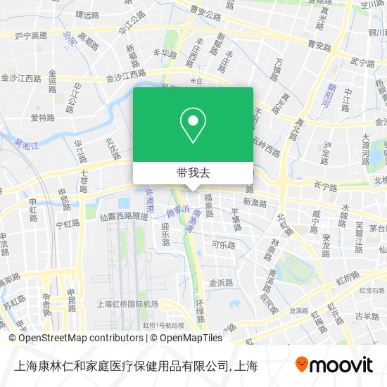 上海康林仁和家庭医疗保健用品有限公司地图