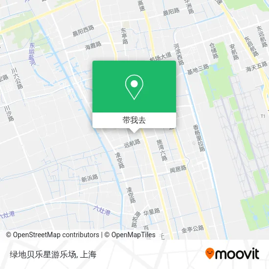 绿地贝乐星游乐场地图