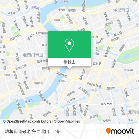 塘桥街道敬老院-西北门地图