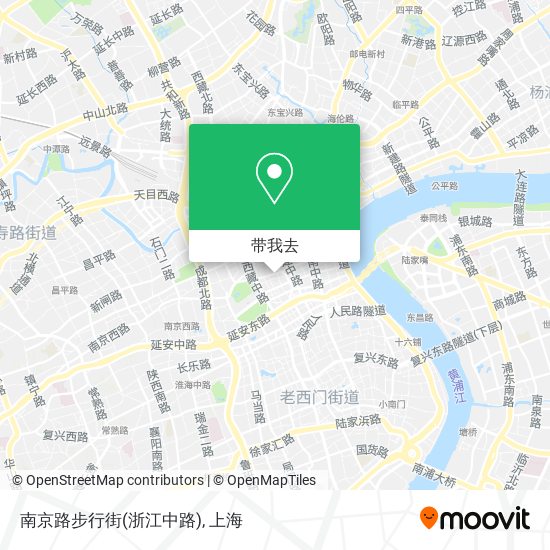 南京路步行街(浙江中路)地图