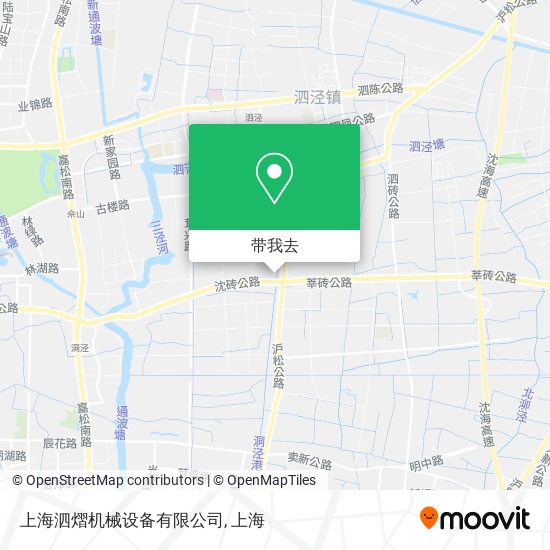 上海泗熠机械设备有限公司地图