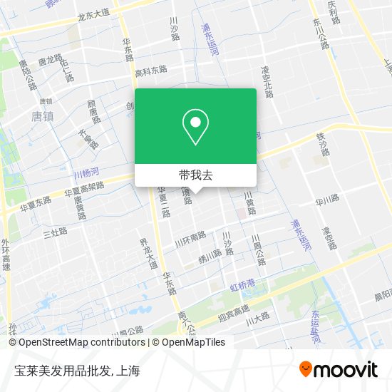 宝莱美发用品批发地图