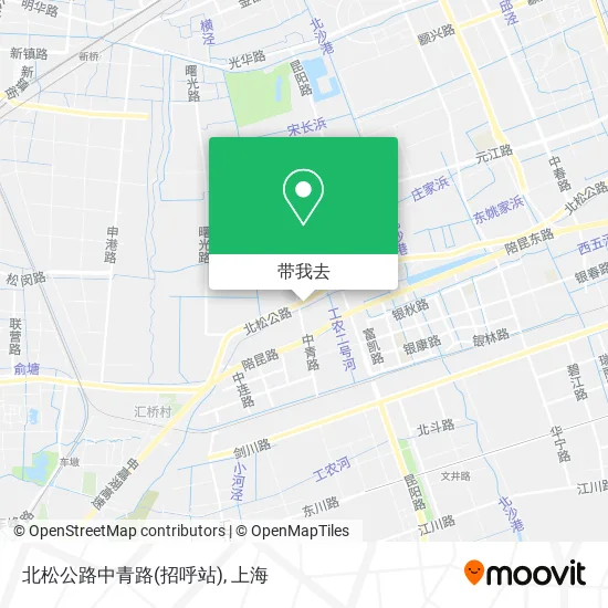 北松公路中青路(招呼站)地图