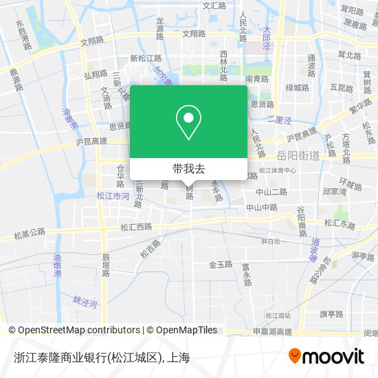浙江泰隆商业银行(松江城区)地图