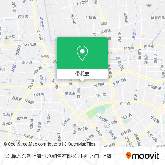 恩梯恩东派上海轴承销售有限公司-西北门地图