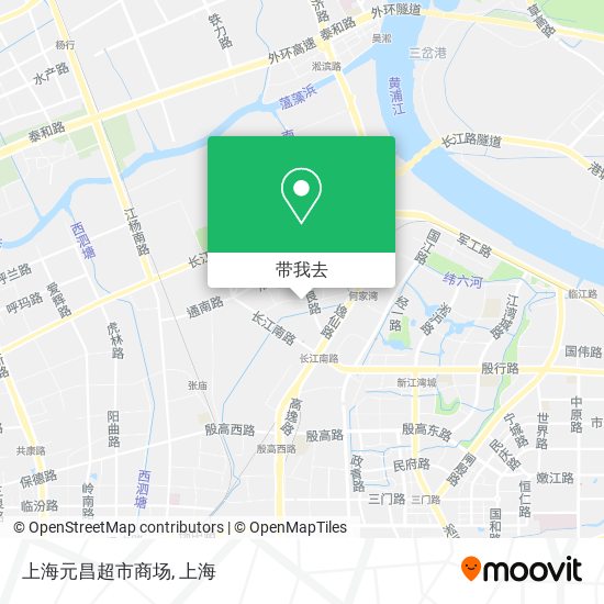 上海元昌超市商场地图