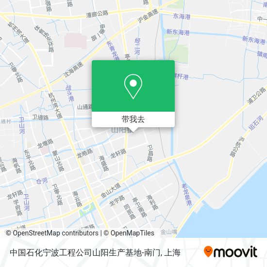 中国石化宁波工程公司山阳生产基地-南门地图