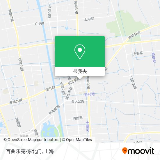 百曲乐苑-东北门地图