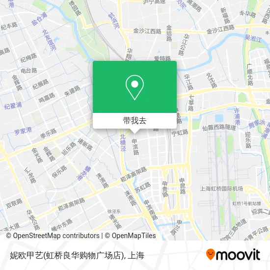 妮欧甲艺(虹桥良华购物广场店)地图