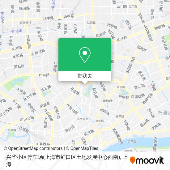 兴华小区停车场(上海市虹口区土地发展中心西南)地图