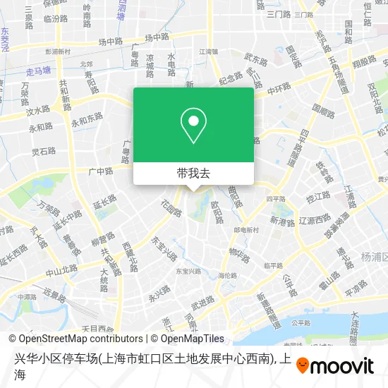 兴华小区停车场(上海市虹口区土地发展中心西南)地图