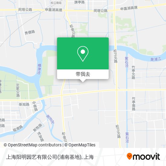 上海阳明园艺有限公司(浦南基地)地图