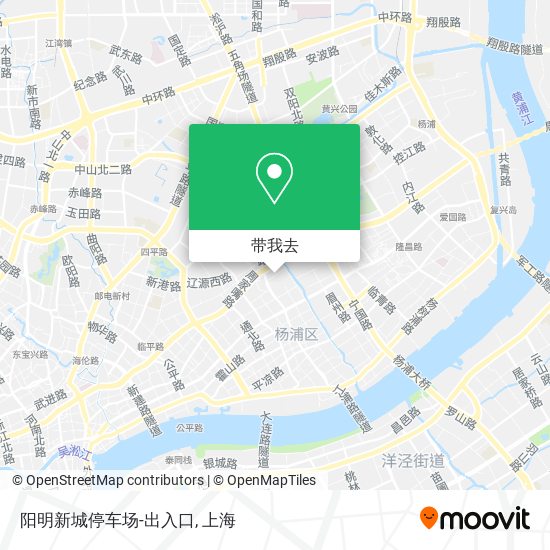 阳明新城停车场-出入口地图