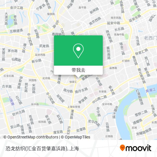 恐龙纺织(汇金百货肇嘉浜路)地图