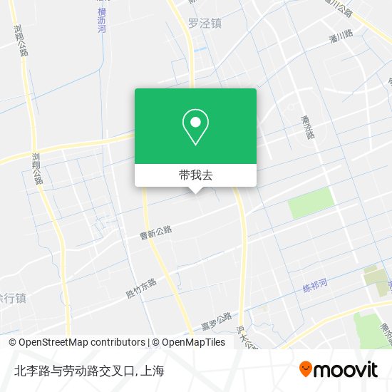 北李路与劳动路交叉口地图
