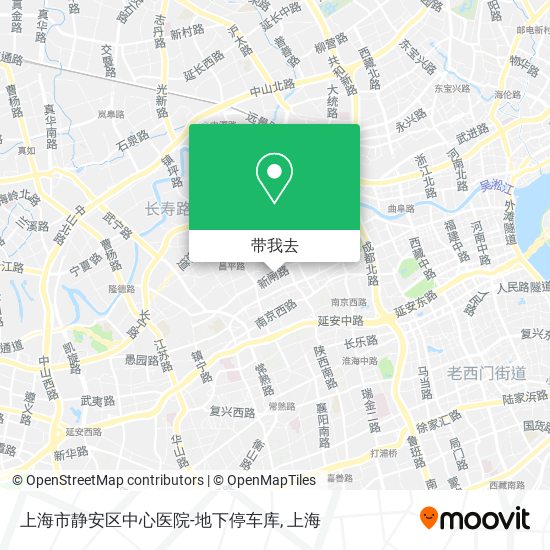 上海市静安区中心医院-地下停车库地图