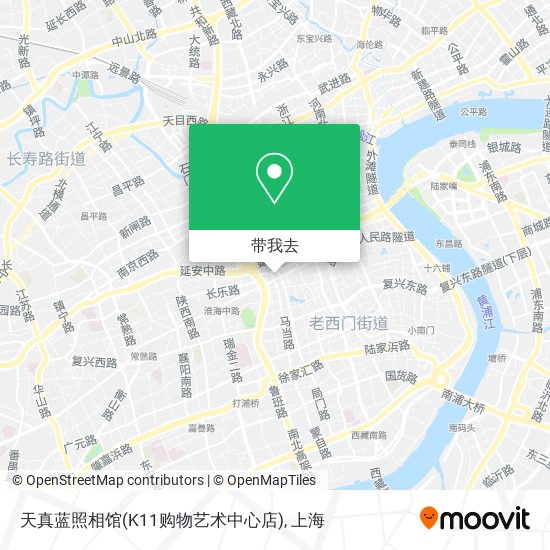 天真蓝照相馆(K11购物艺术中心店)地图