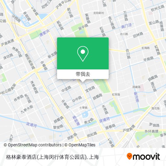 格林豪泰酒店(上海闵行体育公园店)地图